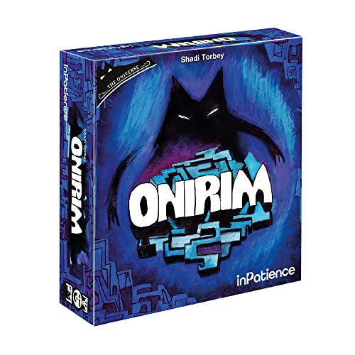 inPatience Onirim Kartenspiel, Solo- oder kooperatives Strategiespiel für zwei Spieler von The Oniverse, lustiges Familienspiel, ab 10 Jahren, für 1–2 Spieler, durchschnittliche Spielzeit 15 Minuten, von inPatience