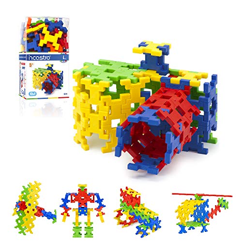 Incastro 014 Lernspiel, Inspiriert von der Montessori-Methode, Interaktives Spielzeug. Einzigartiger Ziegel, Puzzle, Kinder 5,6,7,8,9,10 Jahre, Mehrfarbig, L von incastro