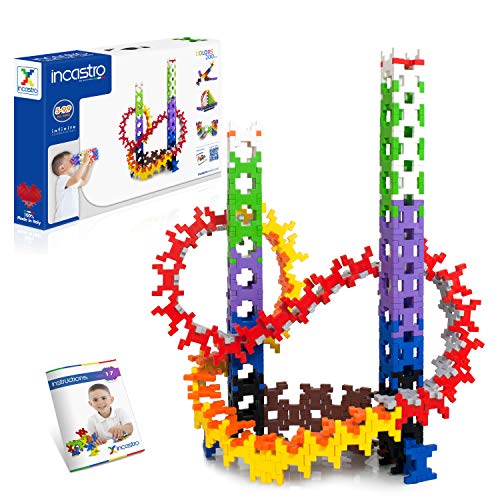 Incastro IC-05 Farben 200 Spiel, einzigartiger Baustein, Lernspiele für Kinder 5,6,7,8,9,10,11 Jahre, inspiriert von der Montessori-Methode, 3D-Puzzle, Mehrfarbig von incastro