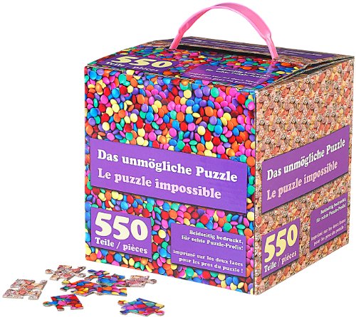 infactory Doppelseitiges Puzzle: Das unmögliche Puzzle: Beidseitig Bedruckt, für echte Profis (Geduldspiele, Puzzle Spiele, schwierigstes Welt) von infactory