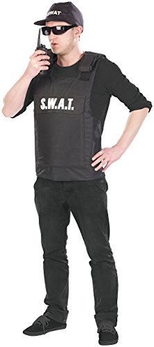 infactory Karneval Kostüme Herren: Faschings-Kostüm S.W.A.T., 2-teilig, Einheitsgröße (Männer-Kostüme für Fasching, Kostüm für Junggesellenabschied, Karnevals) von infactory