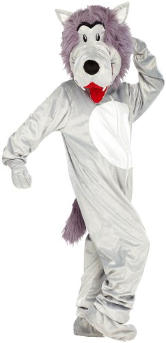 infactory Faschingskostüme: Halloween- und Faschings-Kostüm Wolf (Ganzkörper-Fasching-Kostüm, Tier-Kostüm Dame, Geburtstag) von infactory