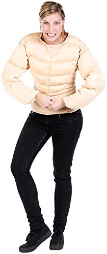 infactory Faschingskostüme: Faschings- und Party-Kostüm Muskel-Shirt, Einheitsgröße (Karneval Kostüm Herren, Männer-Kostüm für Fasching) von infactory