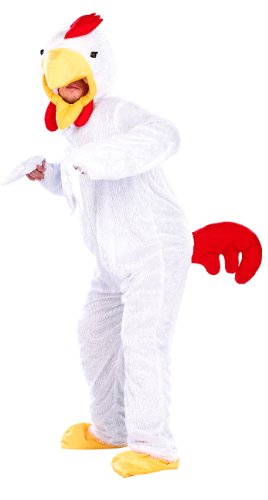 infactory Ganzkörperkostüm Tier: Halloween- & Faschings-Kostüm Verrücktes Hühnchen (Ganzkörper Kostüme Tiere, Ganzkörper Tierkostüm, das Verrückte Huhn) von infactory