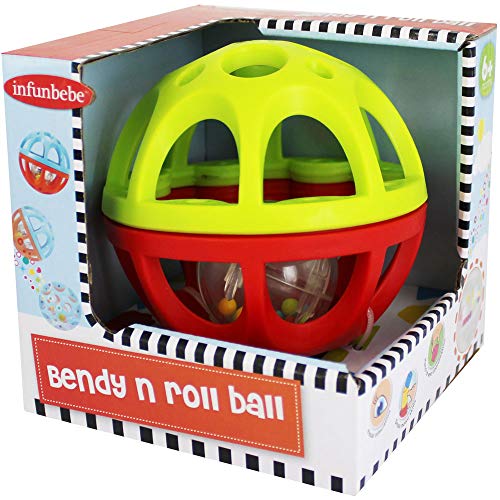 infunbebe Baby Learning sensorisches Spielzeug Bendy and Roll Rassel Ball von infunbebe