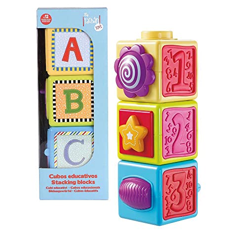 infunbebe Würfel Lernen Und Aktivitäten. Tachan Pädagogisches Spielzeug, Mehrfarbig (782T00504), bunt von infunbebe