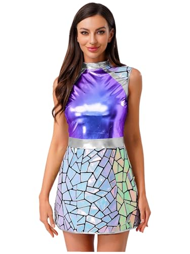 inhzoy Damen Alien Kostüm Space Girl Kleid Fasching Karneval Kostüm Weltraum Party Outfit Cosplay Kleidung Blau XL inhzoy Damen Alien Kostüm Space Girl Kleid Fasching Karneval Kostüm Weltraum Party Outfit Cosplay Kleidung Blau XL von inhzoy