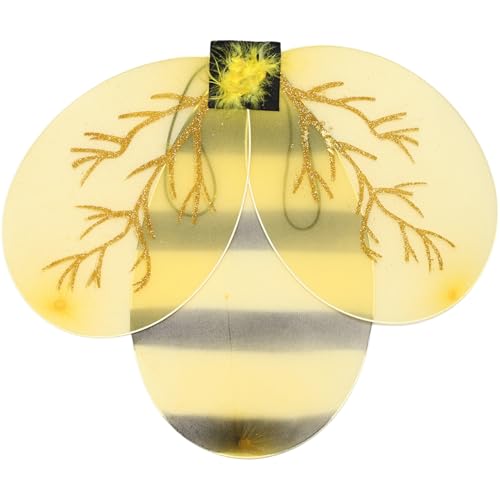 inlzdz Gelbes Hummelkostüm Flügel Bienenantennen Stirnband Zauberstab Kostümzubehör Für Erwachsene Kinder Halloween Cosplay Party Typ F-4 Einheitsgröße inlzdz Gelbes Hummelkostüm Flügel Bienenantennen Stirnband Zauberstab Kostümzubehör Für Erwachsene Kinder Halloween Cosplay Party Typ F-4 Einheitsgröße von inlzdz