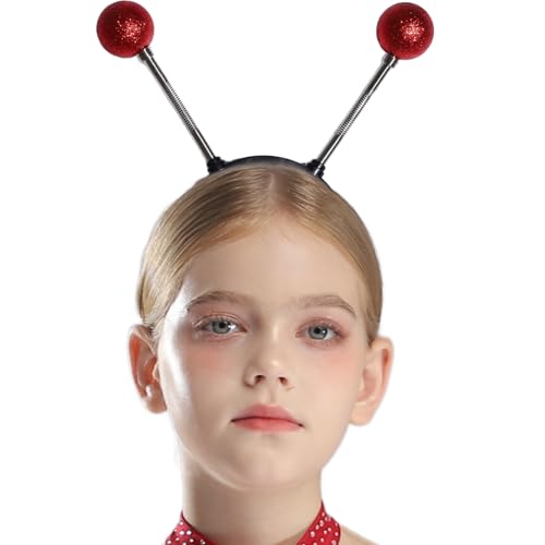 inlzdz Glitter Leuchtende Bälle Kopfband Alien Antennen Ball Bopper Stirnbänder Für Alien Cosplay Party Rot Einheitsgröße inlzdz Glitter Leuchtende Bälle Kopfband Alien Antennen Ball Bopper Stirnbänder Für Alien Cosplay Party Rot Einheitsgröße von inlzdz