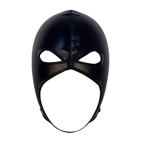 inlzdz Metallisch Glänzender Nasser Look Kapuzenmasken Atmungsaktive Kopfbedeckung Nasser Look Catsuit Zubehör Für Nachtclub Party Rave Schwarz Einheitsgröße inlzdz Metallisch Glänzender Nasser Look Kapuzenmasken Atmungsaktive Kopfbedeckung Nasser Look Catsuit Zubehör Für Nachtclub Party Rave Schwarz Einheitsgröße von inlzdz