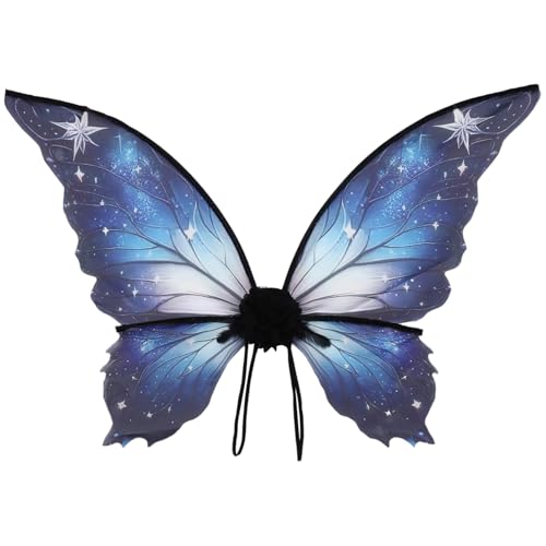 inlzdz Monarchfalter Flügel Feen Verkleidung Flügel Schmetterling Für Kinder Cosplay Weihnachtsfeier Blau Einheitsgröße inlzdz Monarchfalter Flügel Feen Verkleidung Flügel Schmetterling Für Kinder Cosplay Weihnachtsfeier Blau Einheitsgröße von inlzdz