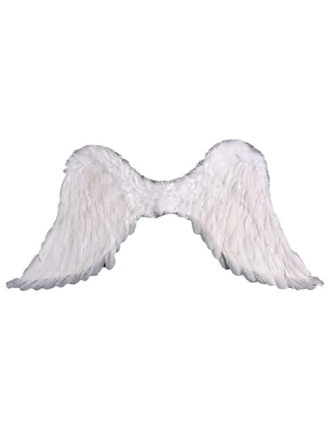 inlzdz Realistische Engelsflügel Halloween Schwebende Federflügel Für Cosplay Party Fotoshooting Weiß Einheitsgröße inlzdz Realistische Engelsflügel Halloween Schwebende Federflügel Für Cosplay Party Fotoshooting Weiß Einheitsgröße von inlzdz