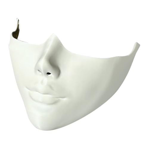 inlzdz Untere Gesichtshälfte Maske Steam Punk Phantommasken Für Halloween Maskenball Weiß S inlzdz Untere Gesichtshälfte Maske Steam Punk Phantommasken Für Halloween Maskenball Weiß S von inlzdz