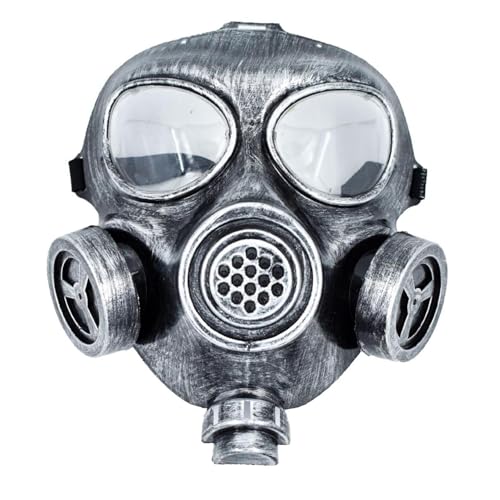 inlzdz Vintage Antike Maske Schädel Vollgesichtsmasken Outdoor Überlebensspiele Gruselige Masken Silber Einheitsgröße inlzdz Vintage Antike Maske Schädel Vollgesichtsmasken Outdoor Überlebensspiele Gruselige Masken Silber Einheitsgröße von inlzdz