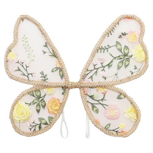inlzdz Zarte Feen Schmetterlingsflügel Bestickte Blumenflügel Mit Feenstab Für Halloween Kostüm Typ F-4 Einheitsgröße inlzdz Zarte Feen Schmetterlingsflügel Bestickte Blumenflügel Mit Feenstab Für Halloween Kostüm Typ F-4 Einheitsgröße von inlzdz