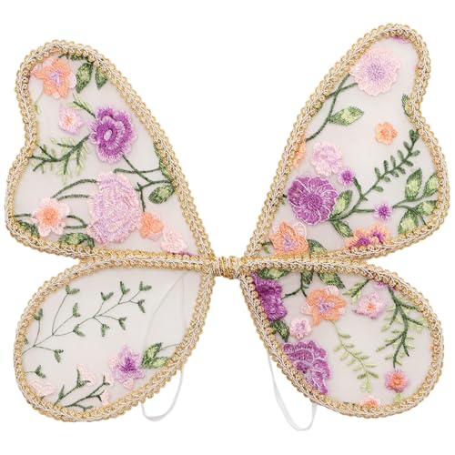 inlzdz Zarte Feen Schmetterlingsflügel Bestickte Blumenflügel Mit Feenstab Für Halloween Kostüm Typ G-5 Einheitsgröße inlzdz Zarte Feen Schmetterlingsflügel Bestickte Blumenflügel Mit Feenstab Für Halloween Kostüm Typ G-5 Einheitsgröße von inlzdz