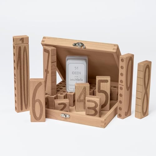 intuitibrix Original Zahlenbausteine – Mathe Spielzeug - Lernspielzeug ab 4 Jahren - Zahlen und Rechnen Lernen für Kinder ab 3 4 5 6 Jahre - Holz Rechenbausteine intuitibrix Original Zahlenbausteine – Mathe Spielzeug - Lernspielzeug ab 4 Jahren - Zahlen und Rechnen Lernen für Kinder ab 3 4 5 6 Jahre - Holz Rechenbausteine von intuitibrix