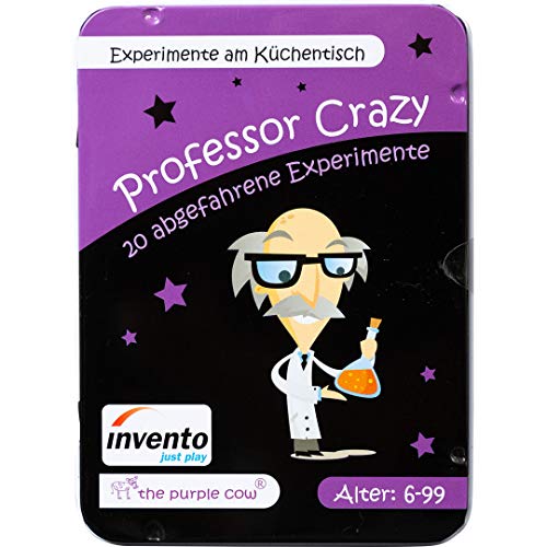 Invento just Play -The Purple Cow, Professor Crazy Activity Cards: Experimente am Küchentisch, 20 Karten mit aufregenden Experimenten in der Küche, für Kinder ab 6 Jahre Invento just Play -The Purple Cow, Professor Crazy Activity Cards: Experimente am Küchentisch, 20 Karten mit aufregenden Experimenten in der Küche, für Kinder ab 6 Jahre von Invento