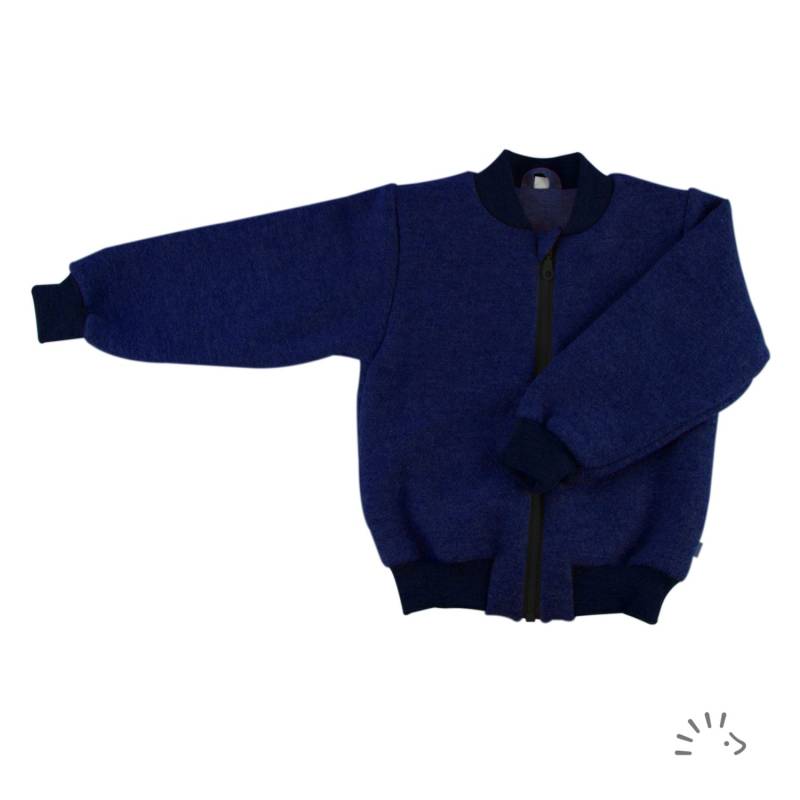 Iobio Jacke aus Wollwalk - Style Bernie - Dunkelblau 122 / 128 von iobio