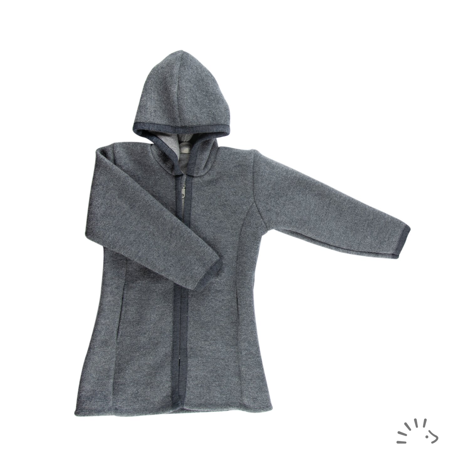 Iobio Mantel aus Wollwalk - Style Marlene - 86 / 92 Anthrazit Iobio Mantel aus Wollwalk - Style Marlene - 86 / 92 Anthrazit von iobio