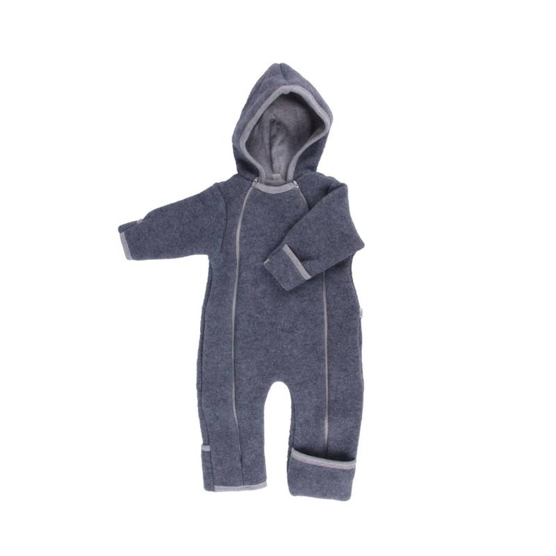 Iobio Wollfleece-Overall mit Doppelreißverschluss - 50 / 56 Anthrazit von iobio