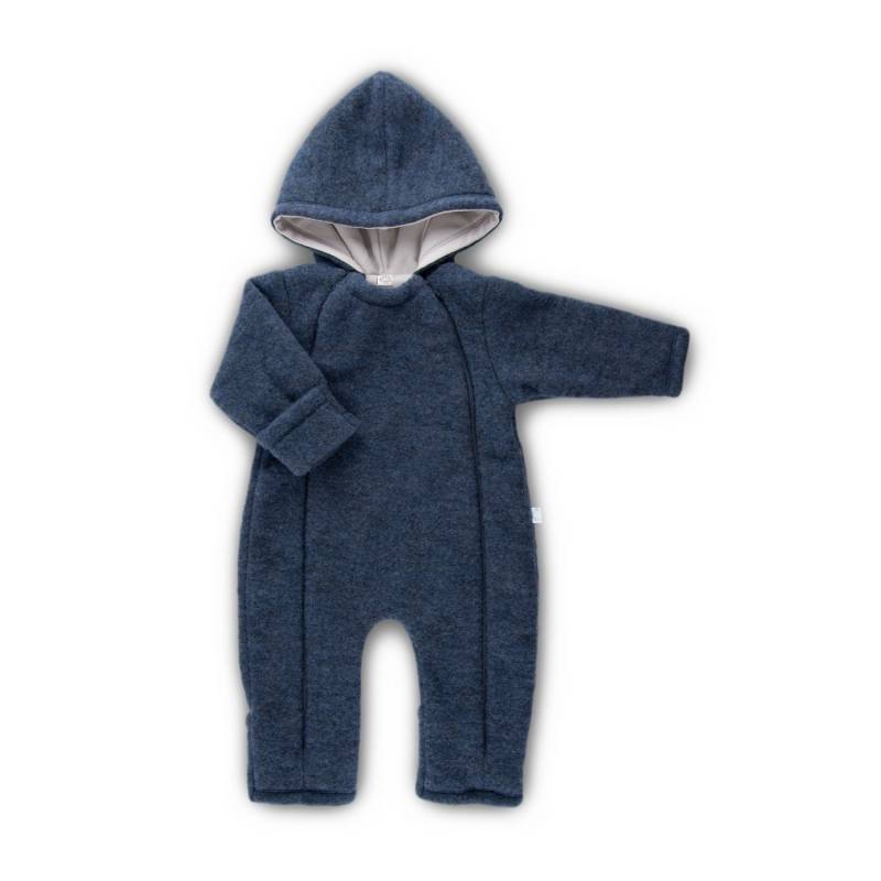 Iobio Wollfleece-Overall mit Doppelreißverschluss - Jeans Melange 50 / 56 von iobio