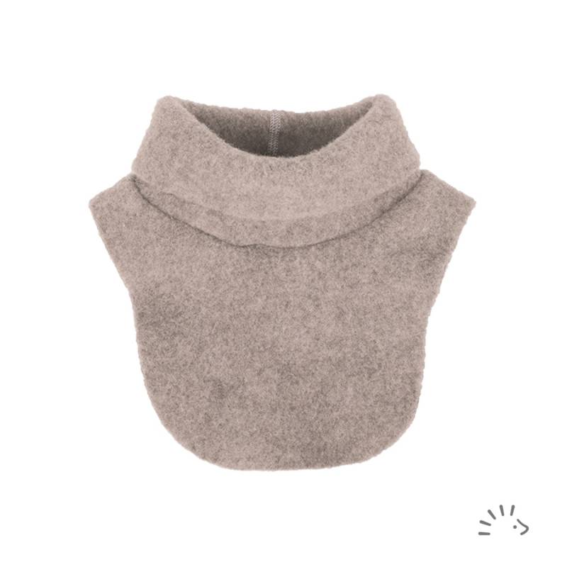 Schlupfschal aus Wollfleece - Beige Melange S von iobio