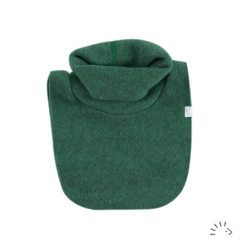 Schlupfschal aus Wollfleece - S Dunkelgrün von iobio