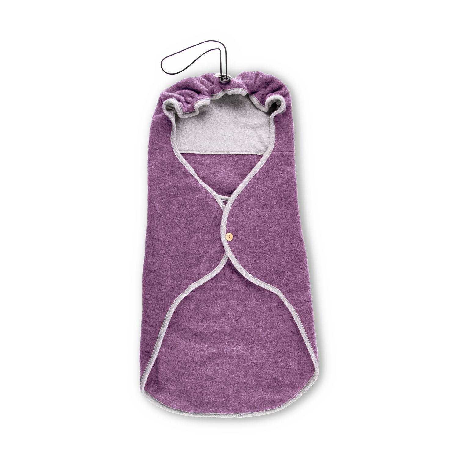 iobio 5-Punkt-Gurt Einschlagdecke aus Wollfleece - Dusty Plum iobio 5-Punkt-Gurt Einschlagdecke aus Wollfleece - Dusty Plum von iobio