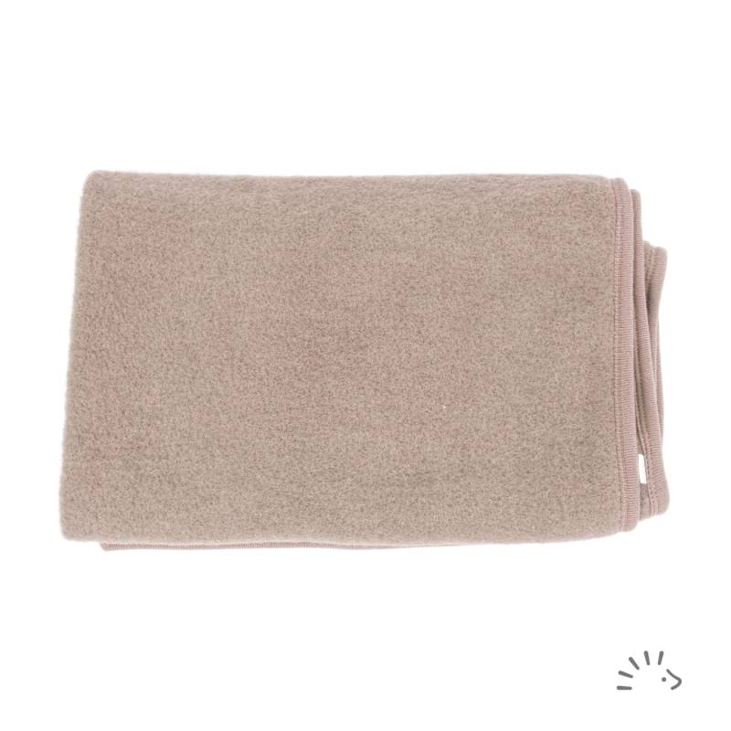 iobio Decke aus Wollfleece - Beige Melange von iobio