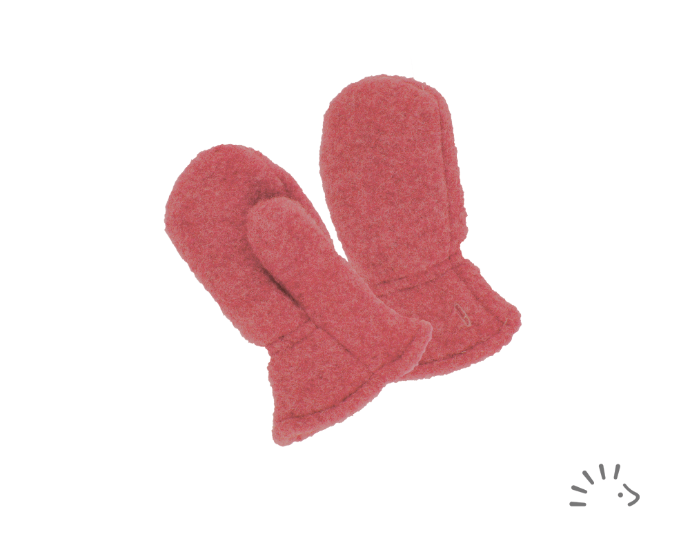 iobio Fäustlinge aus Wollfleece - Vintagerot Größe 1 iobio Fäustlinge aus Wollfleece - Vintagerot Größe 1 von iobio