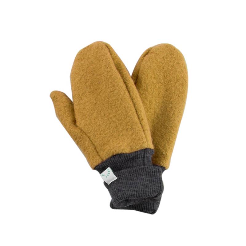 iobio Fäustlinge aus Wollwalk - Honey Größe 3 von iobio