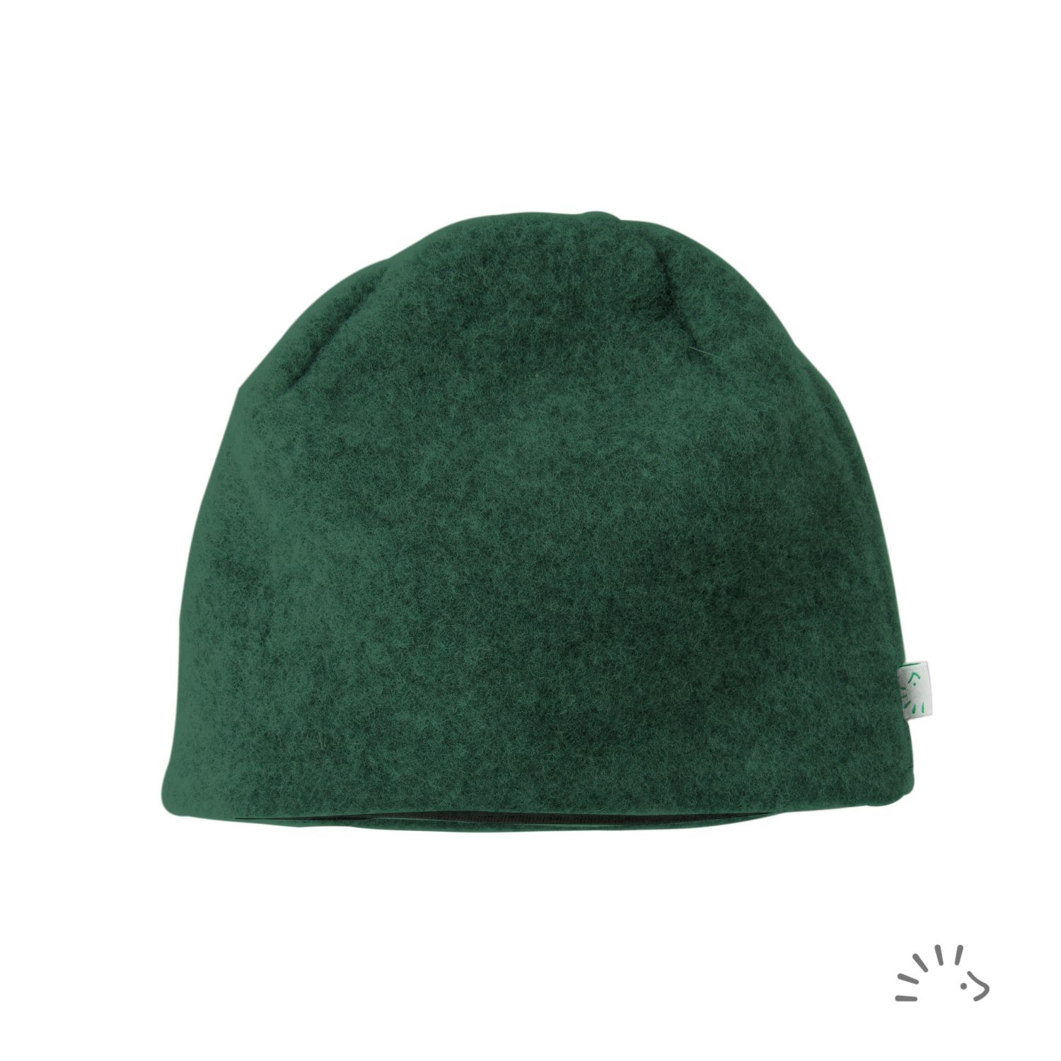 iobio Haube Style TILO aus Wollfleece - Dunkelgrün Gr. 2 (47 / 49) von iobio
