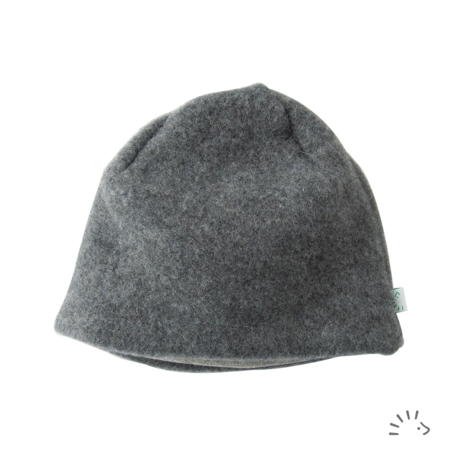 iobio Haube Style TILO aus Wollfleece - Gr. 2 (47 / 49) Anthrazit von iobio