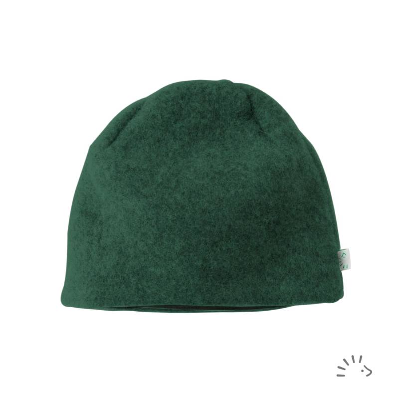 iobio Haube Style TILO aus Wollfleece - Gr. 3 (51 / 53) Dunkelgrün von iobio