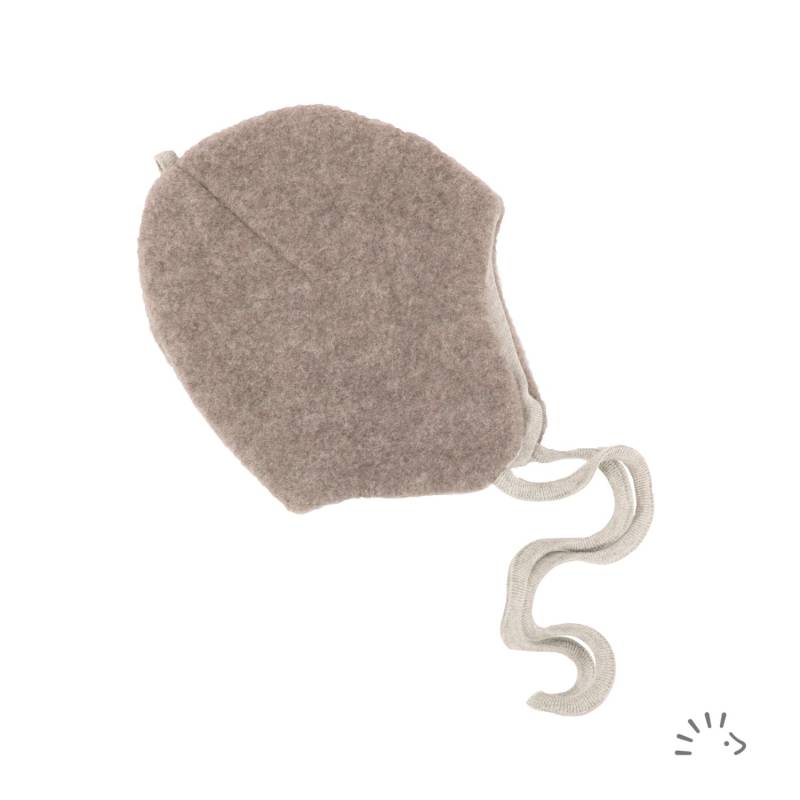 iobio Inka Haube aus Wollfleece - Beige Melange Gr. 3 (51 / 53) von iobio