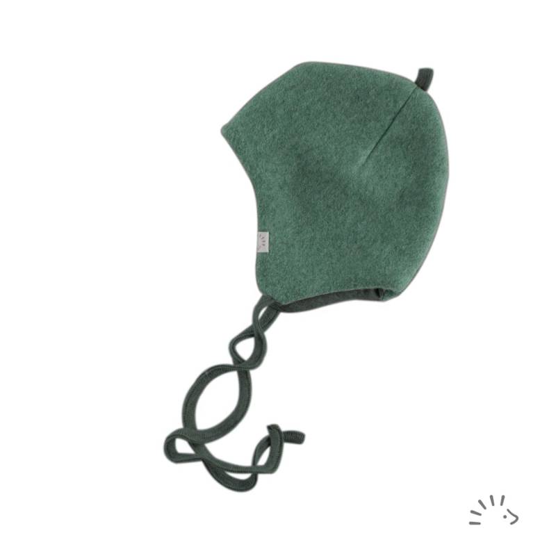 iobio Inka Haube aus Wollfleece - Dunkelgrün Gr. 2 (47 / 49) von iobio