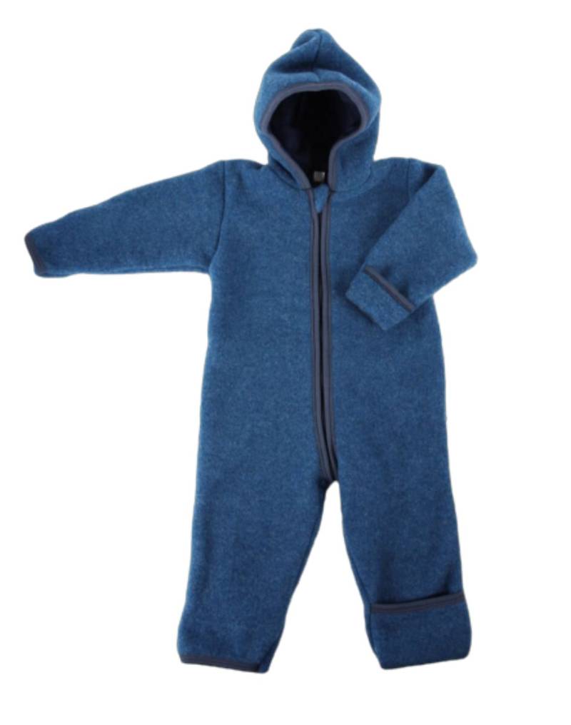 iobio Overall aus Wollfleece mit Reißverschluss - 74 / 80 Dunkelblau von iobio