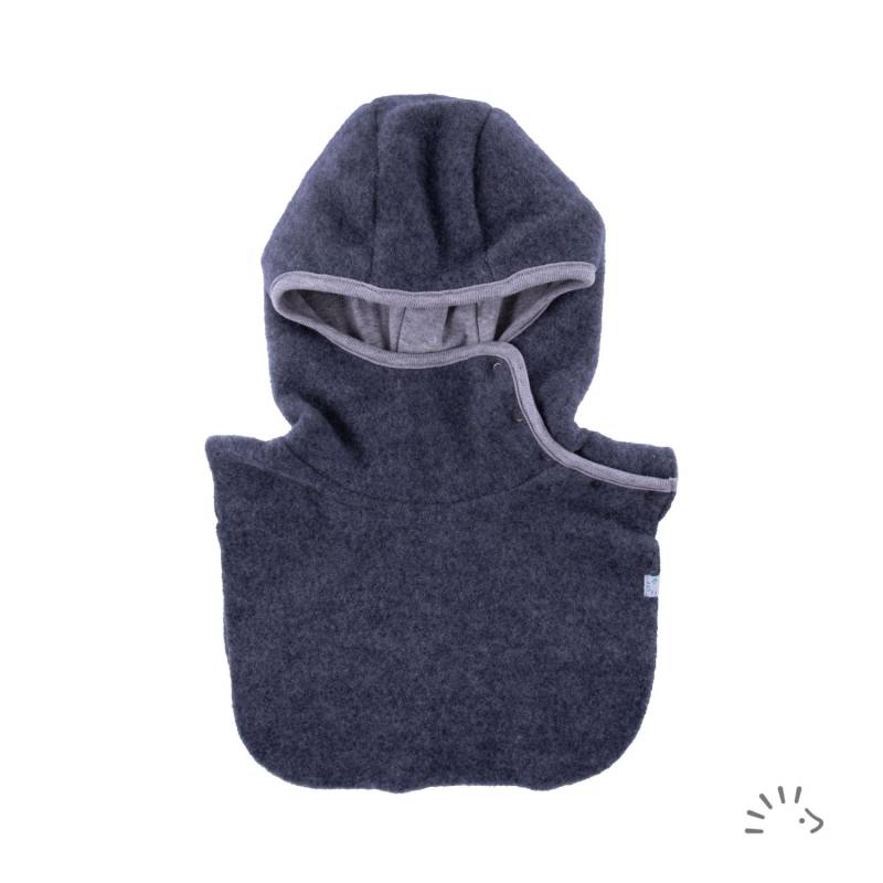 iobio Schlupfhaube aus Wollfleece - Anthrazit Gr. 2 (47 / 49) von iobio