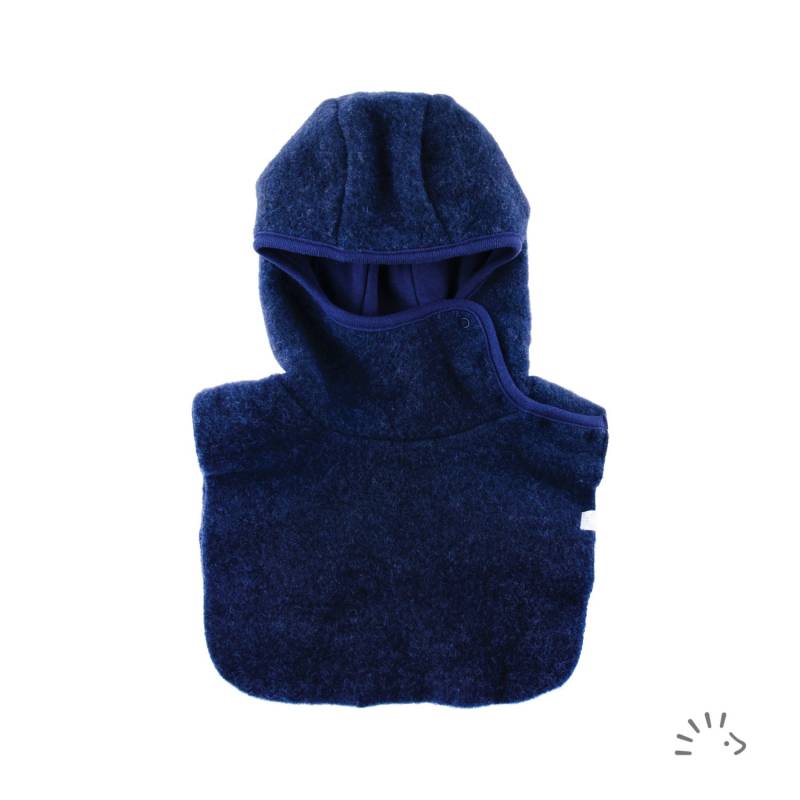 iobio Schlupfhaube aus Wollfleece - Dunkelblau Gr. 2 (47 / 49) von iobio