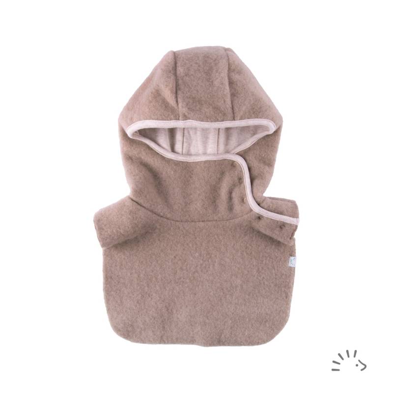 iobio Schlupfhaube aus Wollfleece - Gr. 2 (47 / 49) Beige Melange von iobio