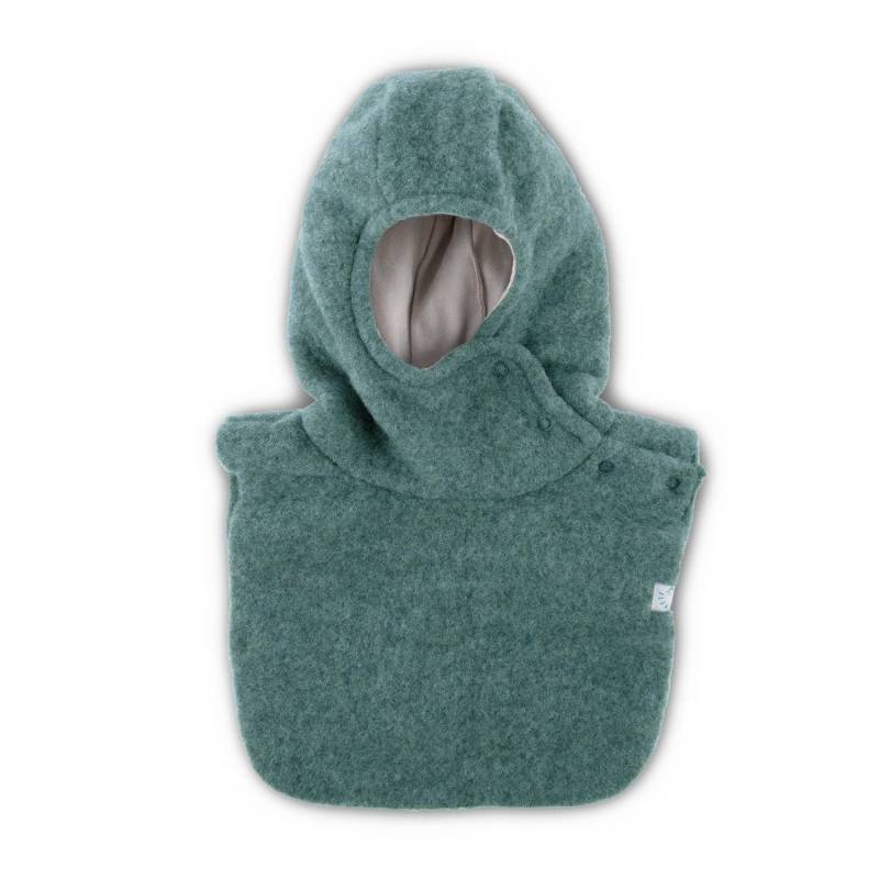 iobio Schlupfhaube aus Wollfleece - Sage Green Gr. 2 (47 / 49) von iobio