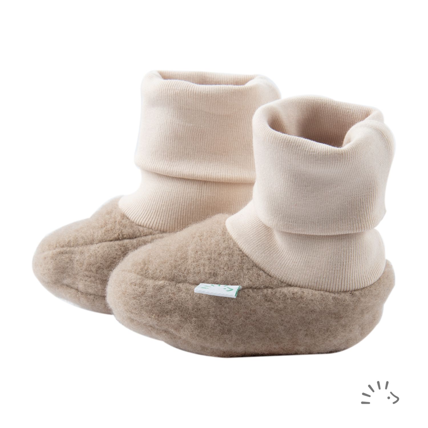 iobio Schlupfschuhe Pull on aus Wollfleece - Beige Melange Größe 0 iobio Schlupfschuhe Pull on aus Wollfleece - Beige Melange Größe 0 von iobio