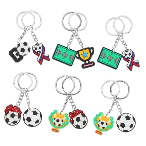 iplusmile 1 Satz Fußball Schlüsselanhänger Fußballgeschenke Hängender Schlüsselanhänger Ring Für Frauen Rucksack Schlüsselanhänger Fußball Schlüsselanhänger Hängender 35 Stück von iplusmile
