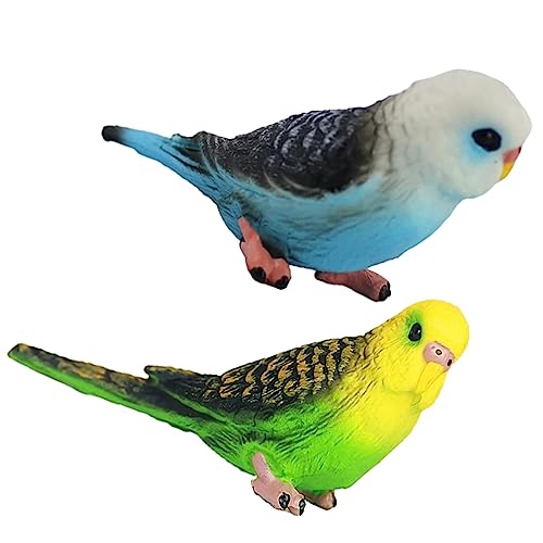 iplusmile 1 Satz Gefälschtes Vogeldekor Realistisch Ziervögel Für Den Garten Simulationsvogelfigur Papagei Vogel- Falsche Vögel Vogelmodell Plastik 2 Stück von iplusmile