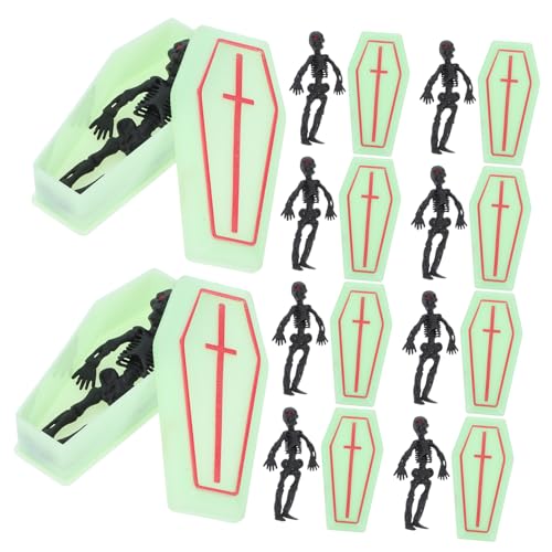 iplusmile 1 Satz Leere Miniatur-sargschachtel Sarg-stütze Mini-sargkisten Plastik von iplusmile