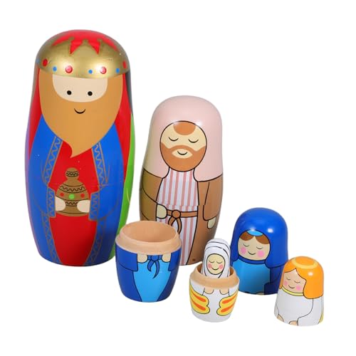 iplusmile 1 Satz Matroschka- russische Nistpuppen handgefertigtes Kinderspielzeug aus Holz authentische russische Nistpuppen Russische Nistpuppen für hölzern iplusmile 1 Satz Matroschka- russische Nistpuppen handgefertigtes Kinderspielzeug aus Holz authentische russische Nistpuppen Russische Nistpuppen für hölzern von iplusmile