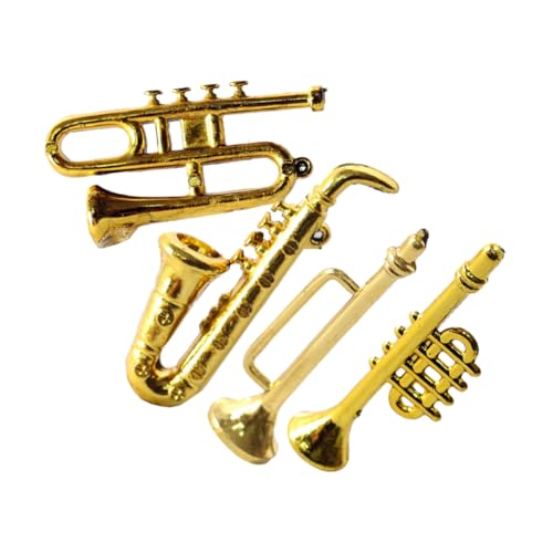 iplusmile 1 Satz Mini-Saxophon Puppenhaus Miniaturzubehör Mini-trompete Winzig Miniaturspielzeug Dekoratives Mini-Instrument Plastik Golden 4 Stück iplusmile 1 Satz Mini-Saxophon Puppenhaus Miniaturzubehör Mini-trompete Winzig Miniaturspielzeug Dekoratives Mini-Instrument Plastik Golden 4 Stück von iplusmile