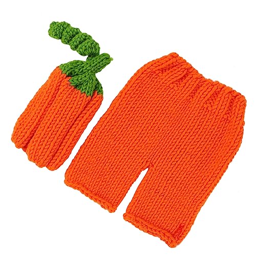 iplusmile 1 Satz Neugeborenen Sweater Set Neugeborenes Halloween-outfit -halloween-outfits Neugeborenes Fotokostüm Neugeborenes Halloween-kostüm Junge Halloween-kleinkind-overall Orange von iplusmile