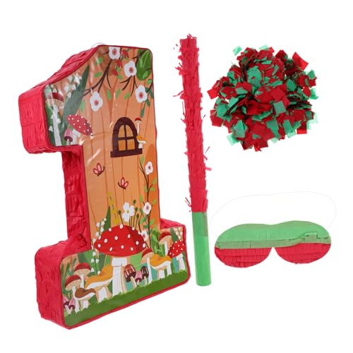 iplusmile 1 Satz Pilzpinata Gastgeschenke für Pilze Halloween-Party-Pinata Neujahrs-Piñata kleine Piñata für Pilz-Partyzubehör Pinata- Mädchen Piñata Papier von iplusmile